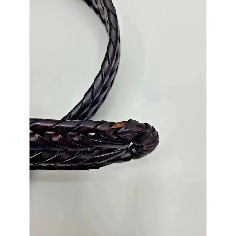 Fossil Genuine Leather Belt Brown Weave Men's Size 38
